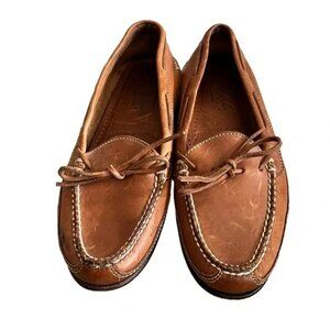 Vintage Women's Cole Haan Country Brown Leather Boat Shoe Loafers